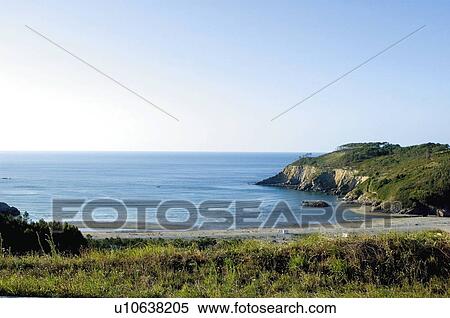 Spain, Asturias, Ribadeo, Sea, Nature, Landscape, Coast View Large Photo Image Stock Photography - Spain, Asturias, Ribadeo, Sea, Nature, Landscape, Coast. Fotosearch