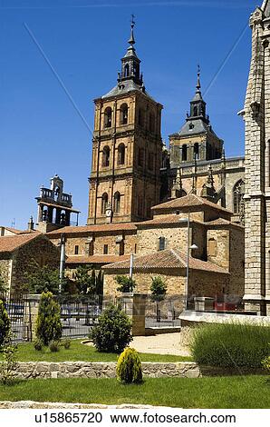 Spain, Castilla leon, Leon, Astorga, City, Town, Art View Large Photo Image Stock Image - Spain, Castilla leon, Leon, Astorga, City, Town, Art. Fotosearch