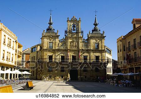 Spain, Castilla leon, Leon, Astorga, City, Town, Art View Large Photo Image Stock Image - Spain, Castilla leon, Leon, Astorga, City, Town, Art. Fotosearch