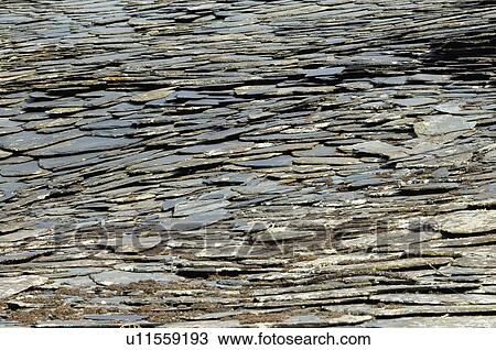 Stock Image - Spain, Castilla leon, Leon, Las medulas, Medulas, Slate, Stone. Fotosearch