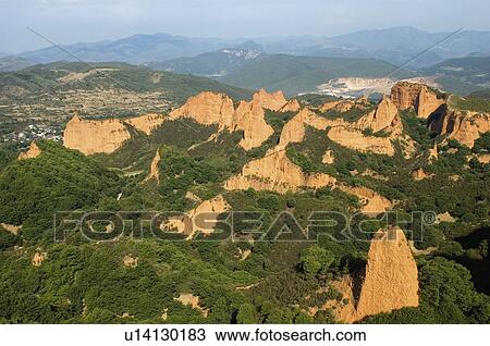 Spain, Castilla leon, Leon, Las medulas, Medulas, Nature, Landscape View Large Photo Image Stock Image - Spain, Castilla leon, Leon, Las medulas, Medulas, Nature, Landscape. Fotosearch