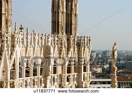 Stock Image - Church in Milan Italy. Fotosearch