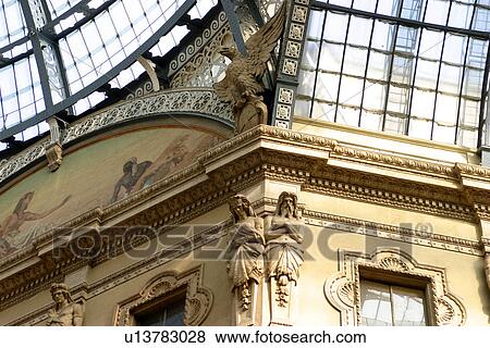 Milan Italy architecture View Large Photo Image Stock Photo - Milan Italy architecture . Fotosearch
