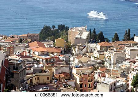 Coastal city in Sicily View Large Photo Image Stock Image - Coastal city in Sicily. Fotosearch
