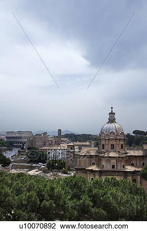 Stock Image - Buildings in Rome, Italy.. Fotosearch