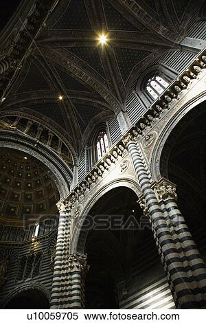 Stock Photography - Interior of Cathedral of Siena.. Fotosearch