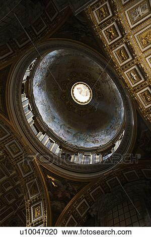 Stock Image - Interior of St. Peter's Basilica in Rome, Italy.. Fotosearch