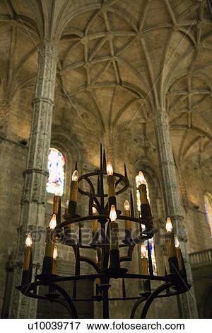 Interior of Mosteiro dos Jeronimos in Lisbon, Portugal. View Large Photo Image Stock Photo - Interior of Mosteiro dos Jeronimos in Lisbon, Portugal.. Fotosearch