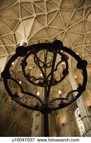 Stock Photo - Interior of Mosteiro dos Jeronimos in Lisbon, Portugal.. Fotosearch