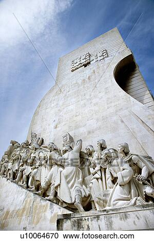 Stock Image - Monument to the Discoveries in Lisbon, Portugal.. Fotosearch