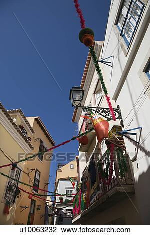 Street scene in urban Lisbon, Portugal. View Large Photo Image Stock Image - Street scene in urban Lisbon, Portugal.. Fotosearch