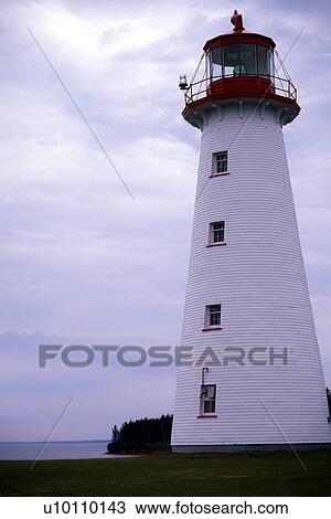 Stock Image - Cape Tryon Lighthouse. Fotosearch