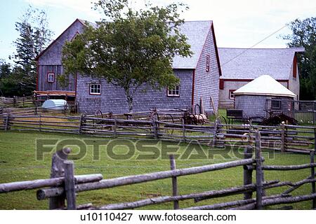 Stock Photo - Farm near Confederation Bridge. Fotosearch