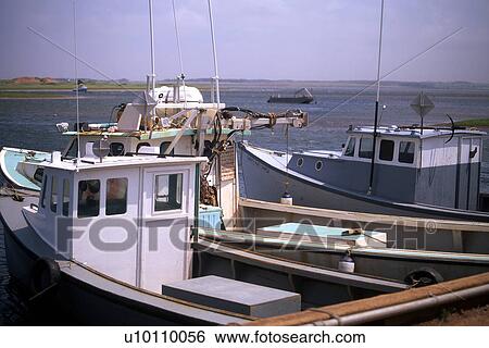 Stock Photograph - Fishing harbour, N. Rustico. Fotosearch