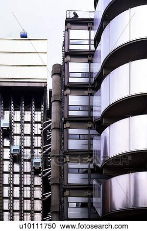 Lloyds of London Building exterior detail View Large Photo Image Stock Image - Lloyds of London Building exterior detail. Fotosearch