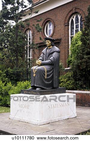 Statue of Sir Thomas More - Chelsea Embankment View Large Photo Image Stock Image - Statue of Sir Thomas More - Chelsea Embankment. Fotosearch