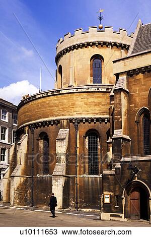 Stock Image - Temple Church Exterior. Fotosearch