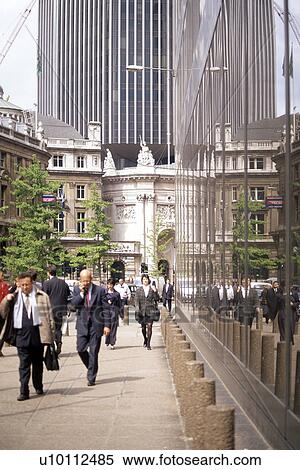 Stock Photography - Business people The City District. Fotosearch