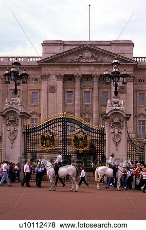 Stock Photo - Changing of the guard, Buckingham Palace. Fotosearch