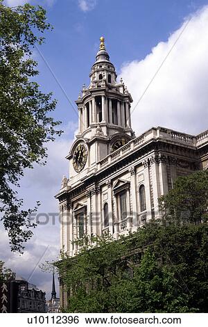 Stock Photograph - Exterior of St Pauls Cathedral. Fotosearch