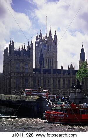 Stock Photo - Houses of Parliament, Westminster Pier. Fotosearch