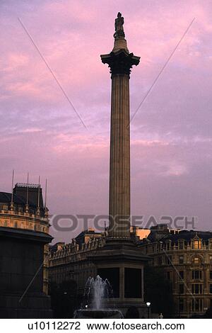 Stock Image - Nelson's Column, Trafalgar Square. Fotosearch