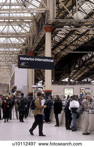 Stock Photo - Waterloo Train Station. Fotosearch
