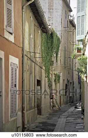 Stock Image - Avignon - street scene. Fotosearch