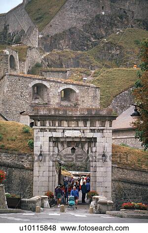 Briancon-entrance to fortifications View Large Photo Image Stock Photo - Briancon-entrance to fortifications. Fotosearch