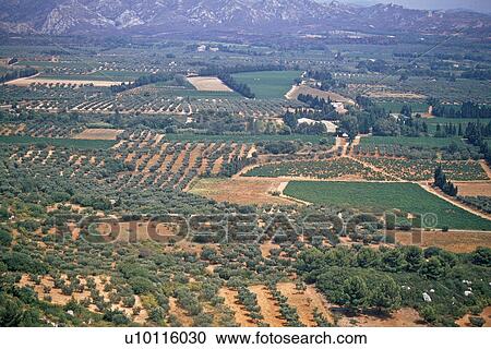 Les Baux- view of landscape View Large Photo Image Stock Image - Les Baux- view of landscape. Fotosearch