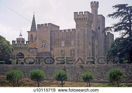 Pouzilhac - castle View Large Photo Image Stock Photo - Pouzilhac - castle. Fotosearch