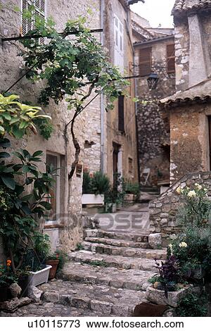 Stock Image - St. Paul du Vence-street. Fotosearch