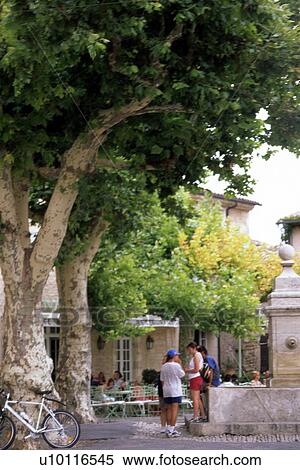 Stock Photography -  Gordes - town centre. Fotosearch
