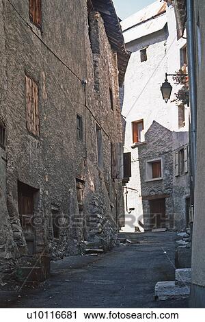 Guillestre-alleyway View Large Photo Image Stock Image - Guillestre-alleyway. Fotosearch