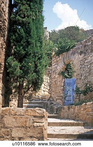Les Baux-street view View Large Photo Image Stock Photograph - Les Baux-street view. Fotosearch