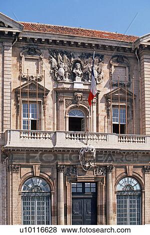 Marseilles-Hotel de Ville, harbour front View Large Photo Image Stock Photo - Marseilles-Hotel de Ville, harbour front. Fotosearch