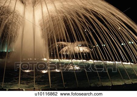Nice-fountain at night View Large Photo Image Stock Image - Nice-fountain at night. Fotosearch