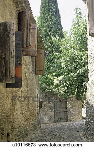 Roques - sur - Cze - street view View Large Photo Image Stock Image - Roques - sur - Cze - street view. Fotosearch