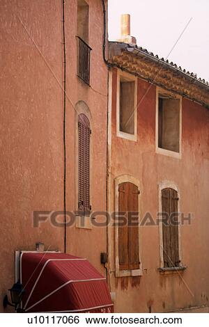 Roussillon - street detail View Large Photo Image Stock Photograph - Roussillon - street detail. Fotosearch