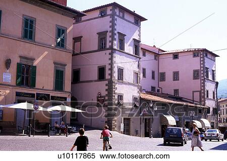 Stock Photography - Castel del Piano - Piazza. Fotosearch