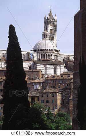 Stock Photography - Siena - view of Duomo. Fotosearch