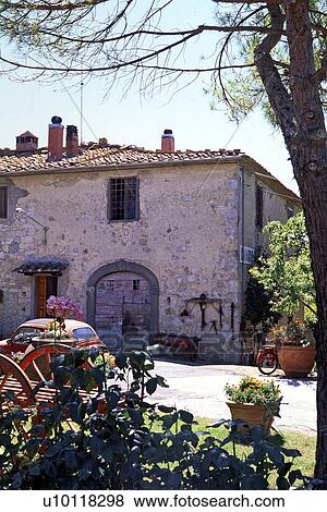 Chianti farmhouse, Tuscany, Italy View Large Photo Image Stock Photo - Chianti farmhouse, Tuscany, Italy. Fotosearch