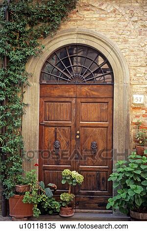 Stock Photography - Doorway in Tuscany Italy. Fotosearch