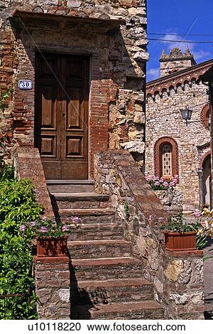 Stock Image - Vertine, Tuscany, Italy. Fotosearch