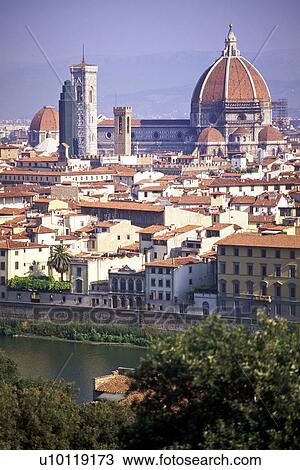 Florence - view from Piazzale Michelangelo View Large Photo Image Stock Image - Florence - view from Piazzale Michelangelo. Fotosearch