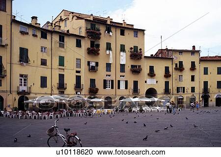 Stock Image - Lucca - Roman Forum. Fotosearch