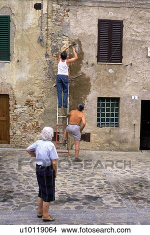 Monteriggioni - street scene View Large Photo Image Picture - Monteriggioni - street scene. Fotosearch