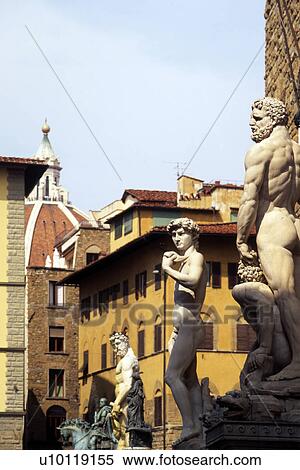 Piazza della Signoria - statues. Florence View Large Photo Image Stock Photography - Piazza della Signoria - statues. Florence. Fotosearch