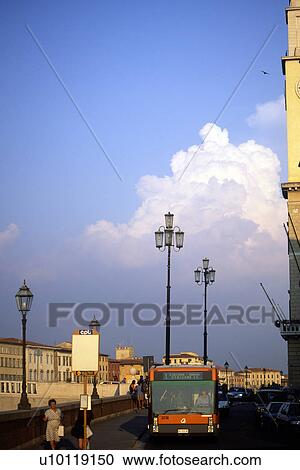 Stock Image - Pisa - Lungarno. Fotosearch
