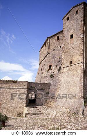Stock Photography - San Leo - fortress. Fotosearch